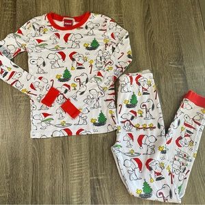 Pottery Barn Kids Peanuts Christmas Holiday Pajamas